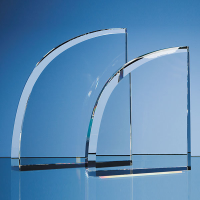 Personalised Crystal Curve Award