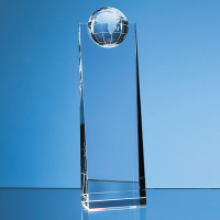 Personalised Crystal Globe Wedge
