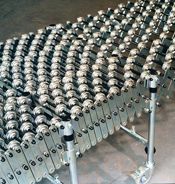 Suppliers Of Flexible Extending Steel Skate Wheel Conveyor For Recycling Applications