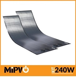 240W (2 x 120W) MiPV Flexible Solar Panel Kit