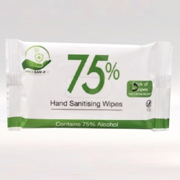 75% High Viscous Alcohol Hand Sanitising Wipes