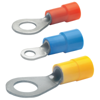 Insulated crimped cable lugs