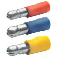Insulated pin receptacles