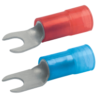 Insulated solderless terminals for meter connections, Cu, fork type