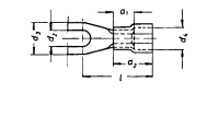 Insulated solderless terminals, fork type