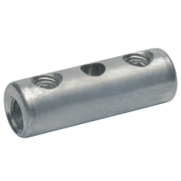 Screw connector for street lighting with threaded pin, tin plated