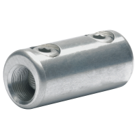 Screw connector with barrier, with threaded pin, tin plated