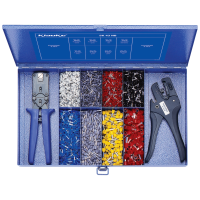 SK 43 NB Steel assortment box with insulated cable end sleeves and tools
