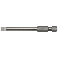 Slotted screwdriver bit 1/4", 73 mm