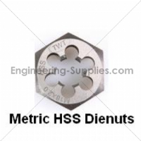 M 5x0.75 Metric HSS Hexagon Die Nut