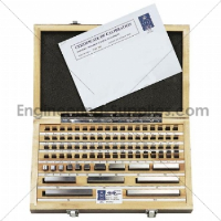 Imperial Slip Gauge Set (E81) Grade 2 Manufactured to ISO3650 from heat treated stress relieved steel, UKAS Certificate option