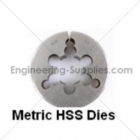 M 5x0.5 HSS Metric Fine Circular Die 13/16" o/d