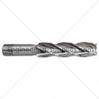 1/4" Long Series 4 Flute End Mill HSS