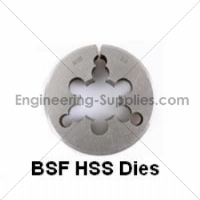 3/4x12 BSF HSS Circular Split Die 2" o/d