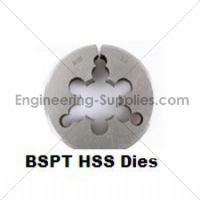 1/4x19 BSPT HSS Circular Solid Die 1.5/16" o/d