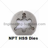 1/2x14 NPT HSS Circular Die 2" o/d