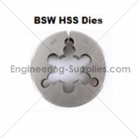 1/4x26 BSW Fine HSS Circular Split Die 1" o/d