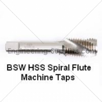 7/16x14 BSW Ground Thread HSS Spiral Flute Tap