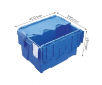 AT432604 Attached Lid Container - Kaiman Range 22 Litre (400 x 300 x 264mm)