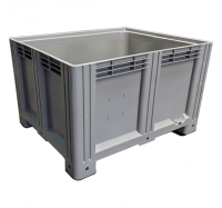 PLASPB/CP/1210F Grey Pallet Box 610 Litre (1200 x 1000 x 760mm) with 4 Feet