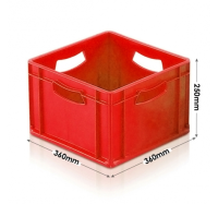 24025 Stacking Box 25 Litre (360 x 360 x 250mm)
