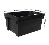 PLASSN56/REC Recycled Plastic 180º (degree) Stacking and Nesting Containers (600 x 400 x 300mm) 56 Litres