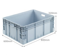 BK-SV86/32* Silverline Range (800 x 600 x 320mm) 132 Litre Euro Stacking Container