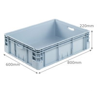 BK-SV86/22 Silverline Range (800 x 600 x 220mm) 90 Litre Euro Stacking Container