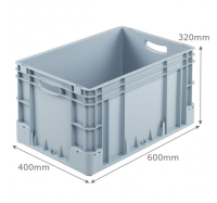 BK-SV64/32* Silverline Range (600 x 400 x 320mm) 60 Litre Euro Stacking Container