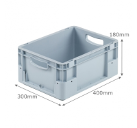 BK-SV43/18* Silverline Range (400 x 300 x 180mm) 15 Litre Euro Stacking Container