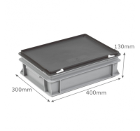 3-203-0-CASE Grey Range Euro Container Case - 10 Litres (400 x 300 x 130mm)