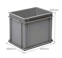 3-205-0 Grey Range Euro Container - 30 litres (400 x 300 x 325mm)