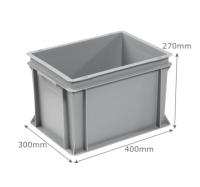 3-212-0 Grey Range Euro Container - 25 litres (400 x 300 x 270mm)