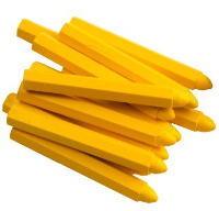 Yellow Tyre Marking Chalk [Pack of 12 Sticks]