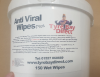 Anti-Viral Hand Wipes plus [150 Wipes in Tub] protection from Covid-19