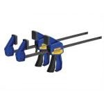 2 x Irwin Quick-Grip T5122QCEL7 Medium Duty One-Handed Bar Clamp / Spreader 300mm / 12" Twin Pack