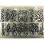 ASSORTED STEEL BA.SCREWS & NUTS (Incl. 2" long)