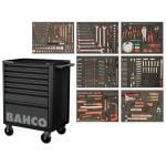 Bahco 1472K7BKFF21SD 415 Piece Foam Inlay Tool Kit in E72 7 Drawer Roller Cabinet – Black