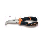 Beta “1164BM” Extra Long Bent Flat Knurled Nose Pliers – 200mm Long