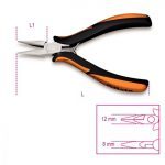 Beta “1175BM” Smooth Half Round Short Nose Pliers – 125mm Long