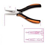 Beta “1177BM/Z” Half Round Long Knurled Nose Pliers – 140mm Long