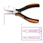 Beta “1178BM” Smooth Half Round Long Needle Nose Pliers – 140mm Long