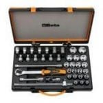 Beta “920A/C33" 1/2” Dr. 20 Pce. Socket, 13 Pce. Socket Drivers and 5 Pce. Accessory Set