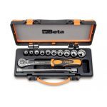 Beta “920AS/C10" 1/2” Dr. 10 Pce. Bi – Hex Socket & 2 Pce. Accessory Set
