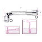 Beta “932 17X17” 17mm x 17mm Double Ended Hexagon / Bi-Hex Offset Socket Wrench