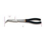 BETA 1009L/B CURVED EXTRA LONG KNURLED NOSE PLIERS WITH PVC-COATED HANDLES 273mm