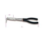 BETA 1009L/C 90 DEGREE BENT EXTRA LONG KNURLED NOSE PLIERS WITH PVC-COATED HANDLES 253mm