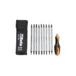 Beta 1281GB/A9 10 Piece Interchangeable Screwdriver Blades with Screwdriver Handle Set