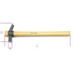 BETA 1376X WOODEN HANDLE SQUARE PEIN CLAW HAMMER 400g