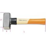 BETA 1380S WOODEN HANDLE MASON CLUB HAMMER WITH SECUIRTY COLLAR 800g
